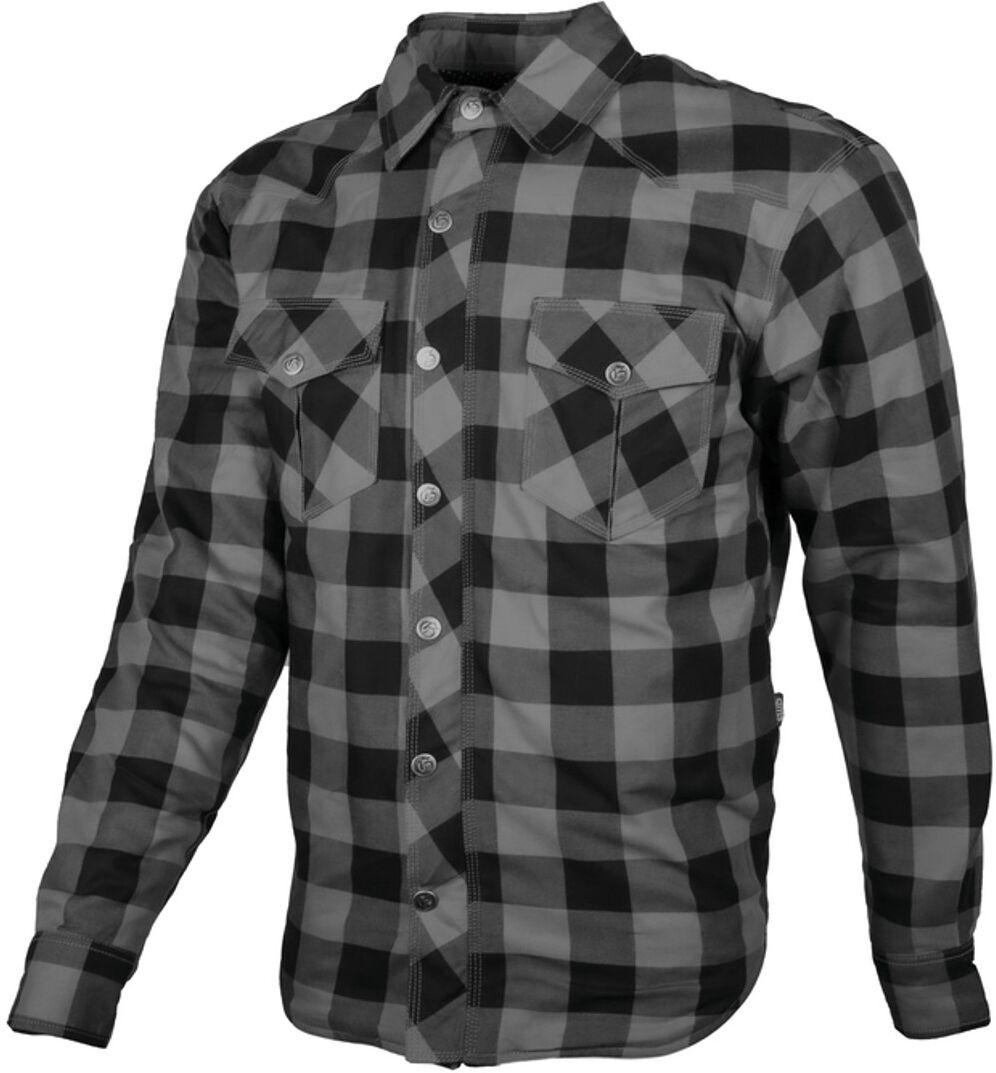 gms Jaguar Camisa de moto - Negro Gris (M)