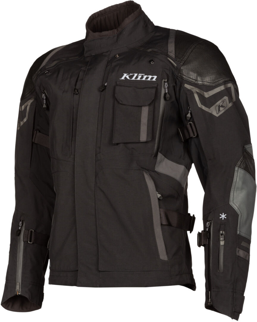 Klim Kodiak Chaqueta textil de motocicleta - Negro Gris (56)