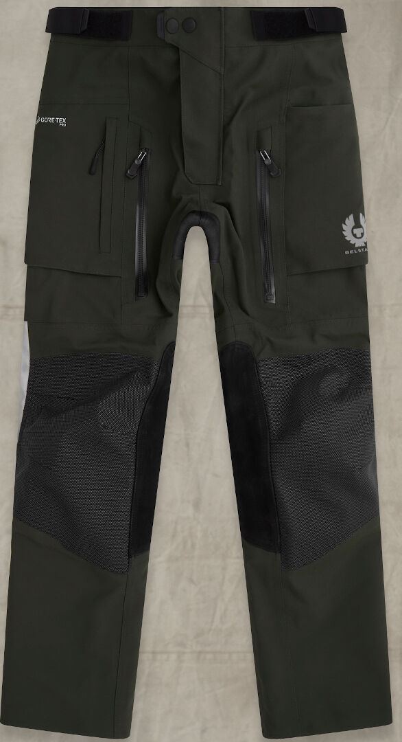 Belstaff Long Way Up Pantalones textiles de motocicleta - Verde (50)