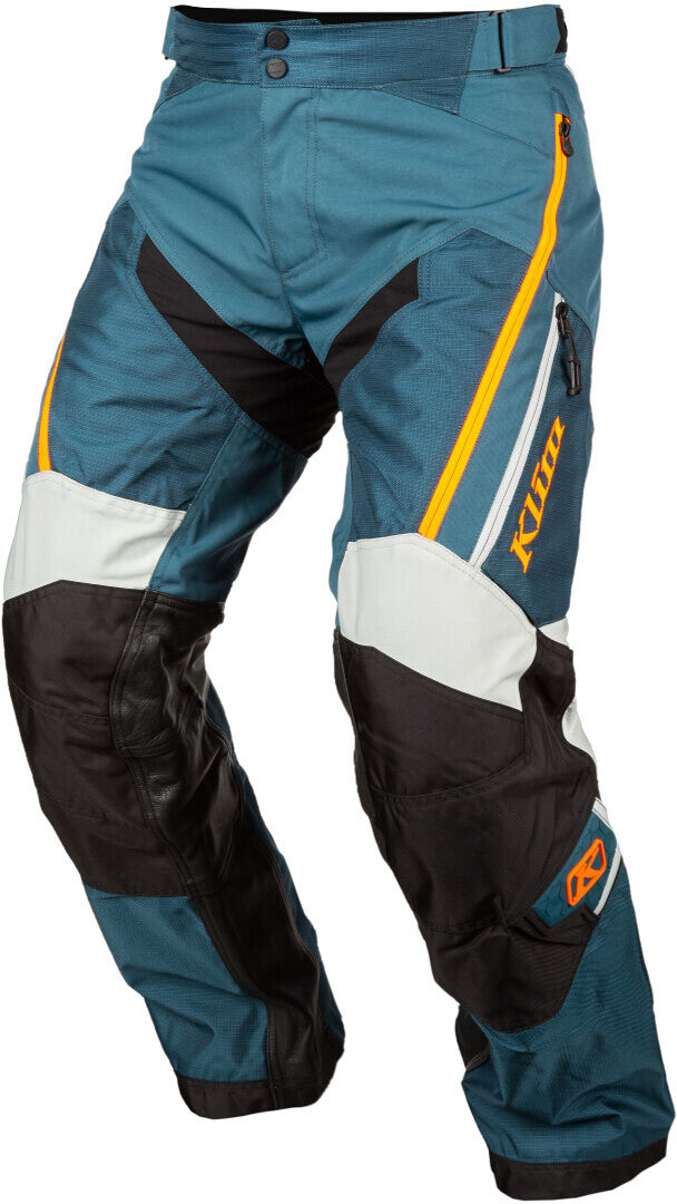 Klim Dakar Pantalones de Motocross - Verde Naranja (32)