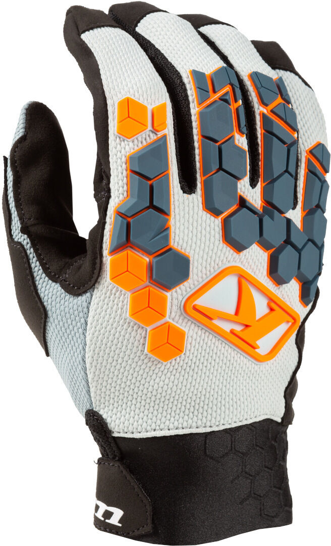 Klim Dakar Guantes de Motocross - Azul Naranja (XL)