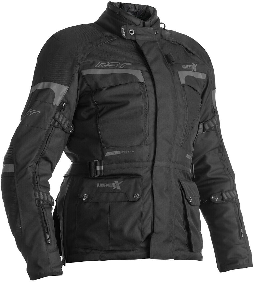 RST Pro Series Adventure-X Chaqueta textil de la motocicleta de las señoras - Negro