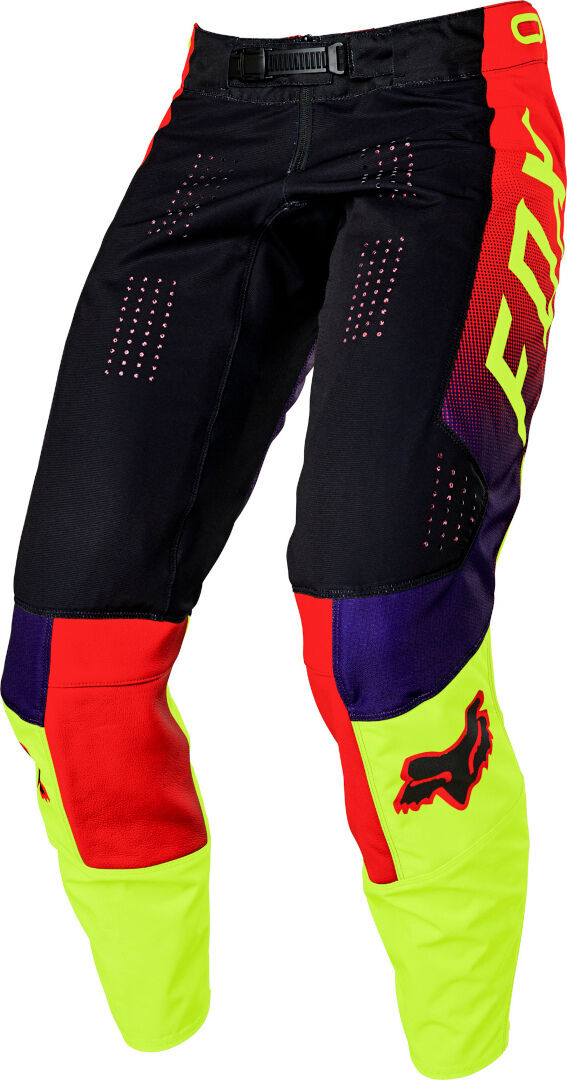 Fox 360 Voke Pantalones de Motocross Juvenil - Negro Amarillo (24)