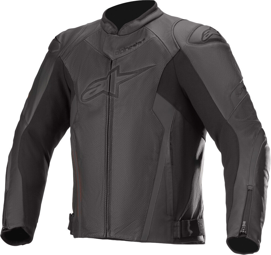 Alpinestars Faster V2 Airflow Chaqueta de cuero de motocicleta - Negro (56)