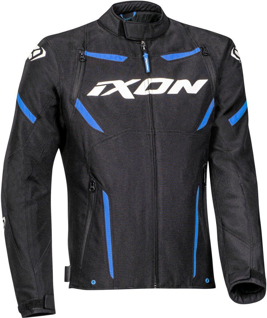 Ixon Striker Chaqueta textil impermeable para motocicleta - Negro Azul