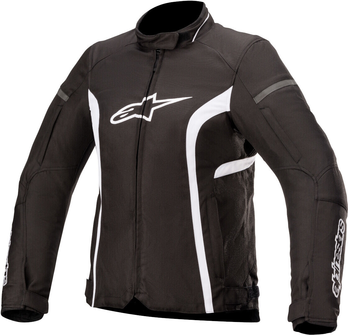 Alpinestars Stella T-Kira V2 Impermeable señoras chaqueta textil de motocicleta - Negro Blanco (M)
