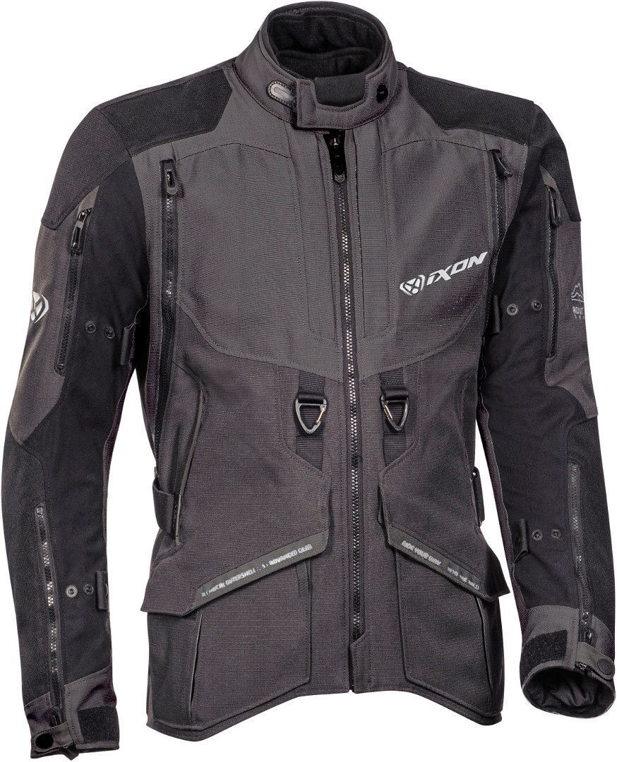 Ixon Ragnar Chaqueta textil de motocicleta - Negro Gris (M)