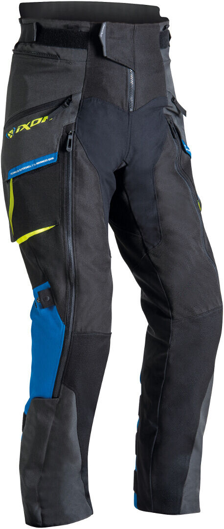 Ixon Ragnar Pantalones textiles para motocicletas - Negro Gris Azul (S)