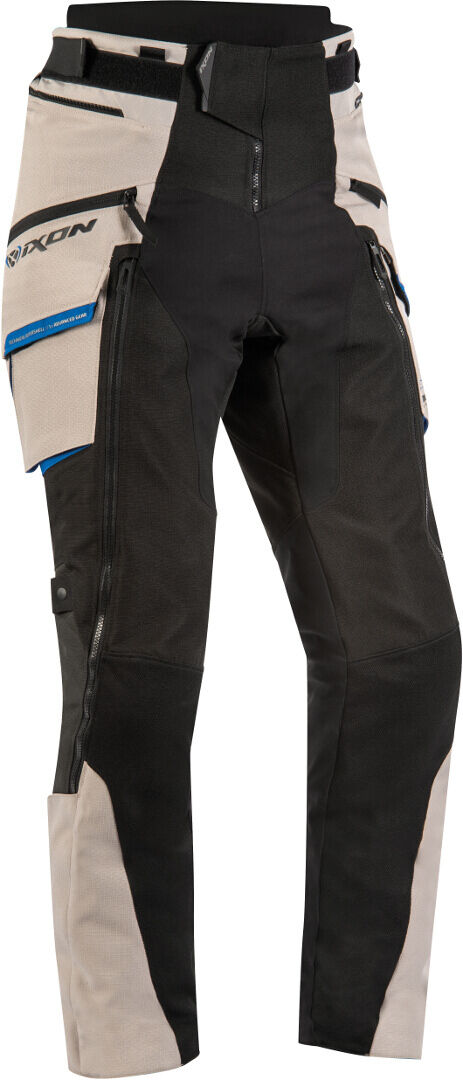 Ixon Ragnar Pantalones textiles para motocicletas - Negro Gris (L)