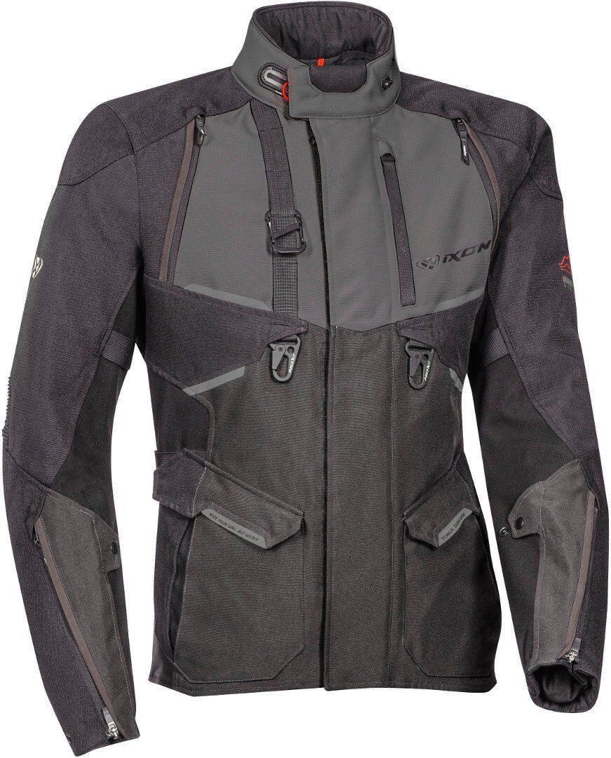 Ixon Eddas Chaqueta textil de motocicleta - Negro Gris (2XL)