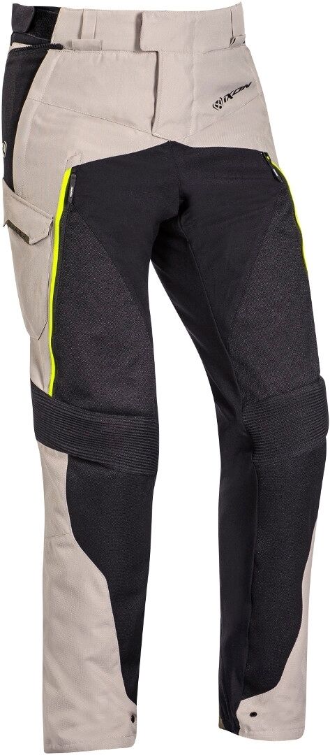 Ixon Eddas Pantalones textiles para motocicletas - Negro Verde (XL)