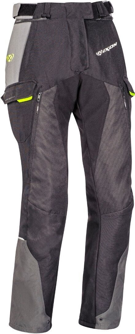 Ixon Balder Pantalones textiles para motocicletas para mujer - Negro Amarillo (3XL)