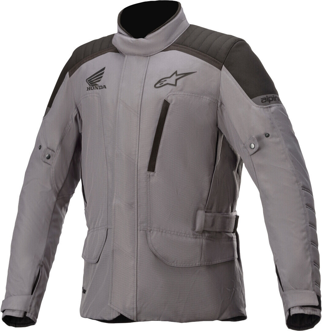 Alpinestars Honda Gravity Drystar Chaqueta textil de motocicleta - Negro Gris (M)