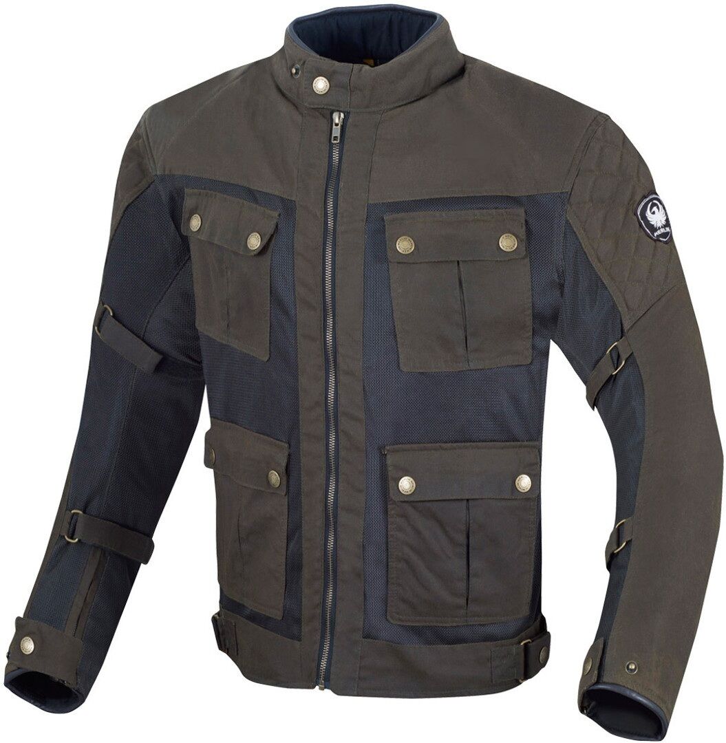 Merlin Chigwell Utility Chaqueta encerada en motocicleta - Verde (2XL)