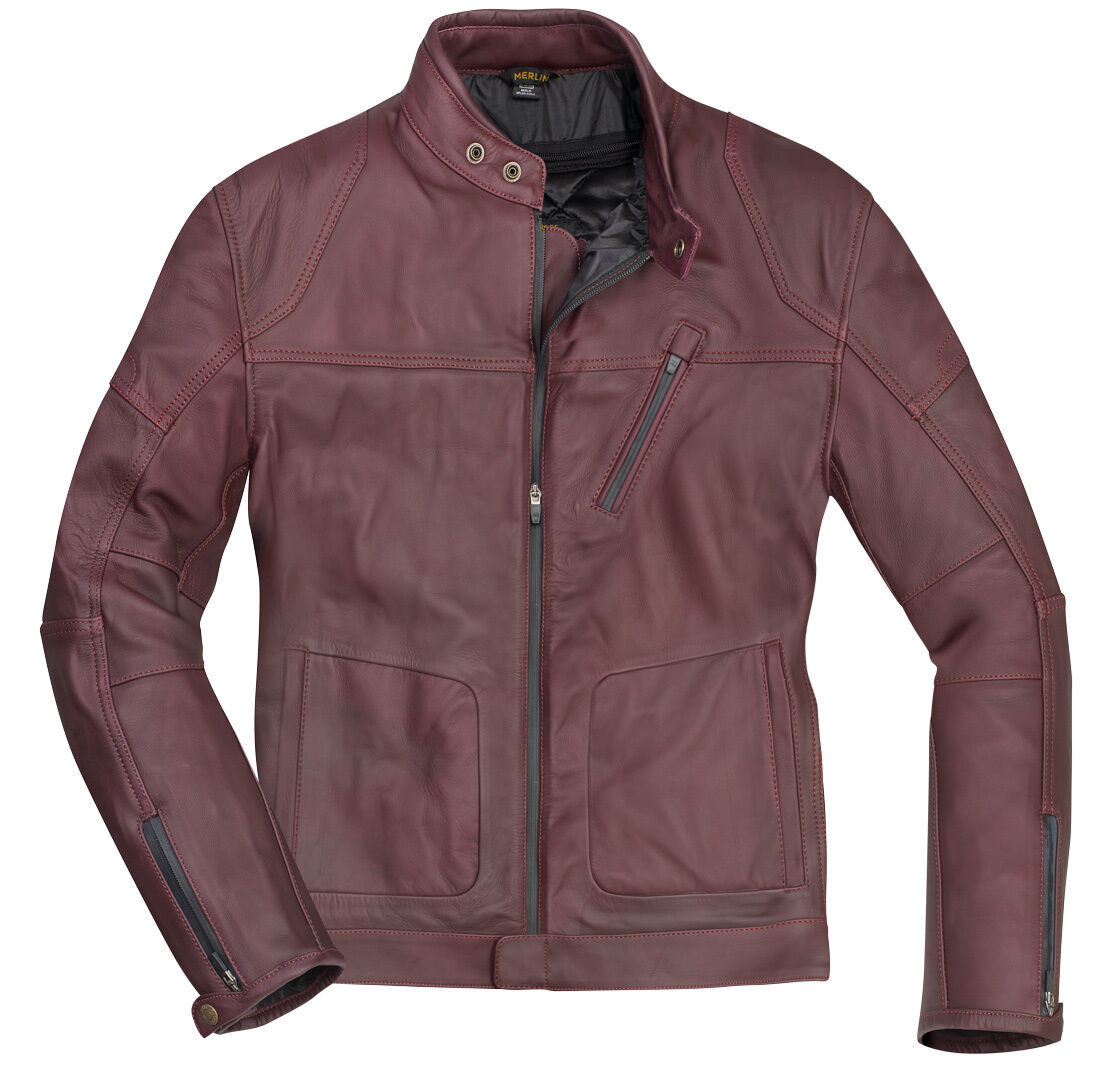 Merlin Gable Chaqueta de cuero para moto - Rojo (4XL)