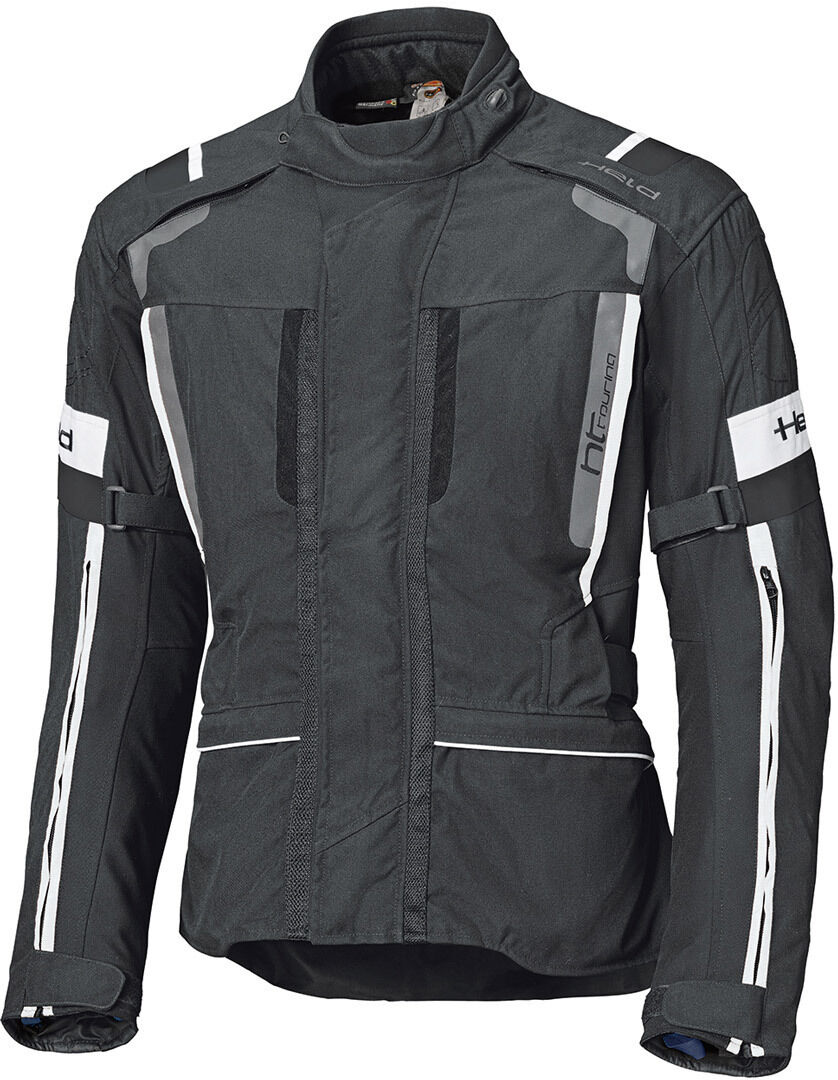 Held 4-Touring II Chaqueta textil de motocicleta - Negro Blanco (2XL)