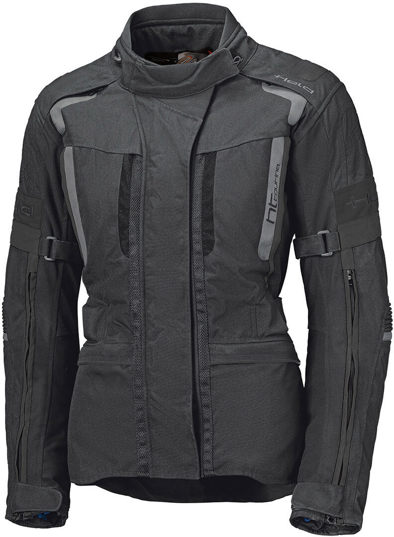 Held 4-Touring II Chaqueta textil para motocicletas para damas - Negro Gris (XS)