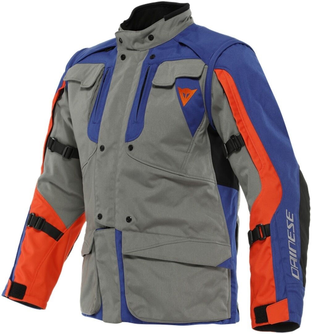 Dainese Alligator Tex Chaqueta textil de motocicleta - Gris Azul (54)