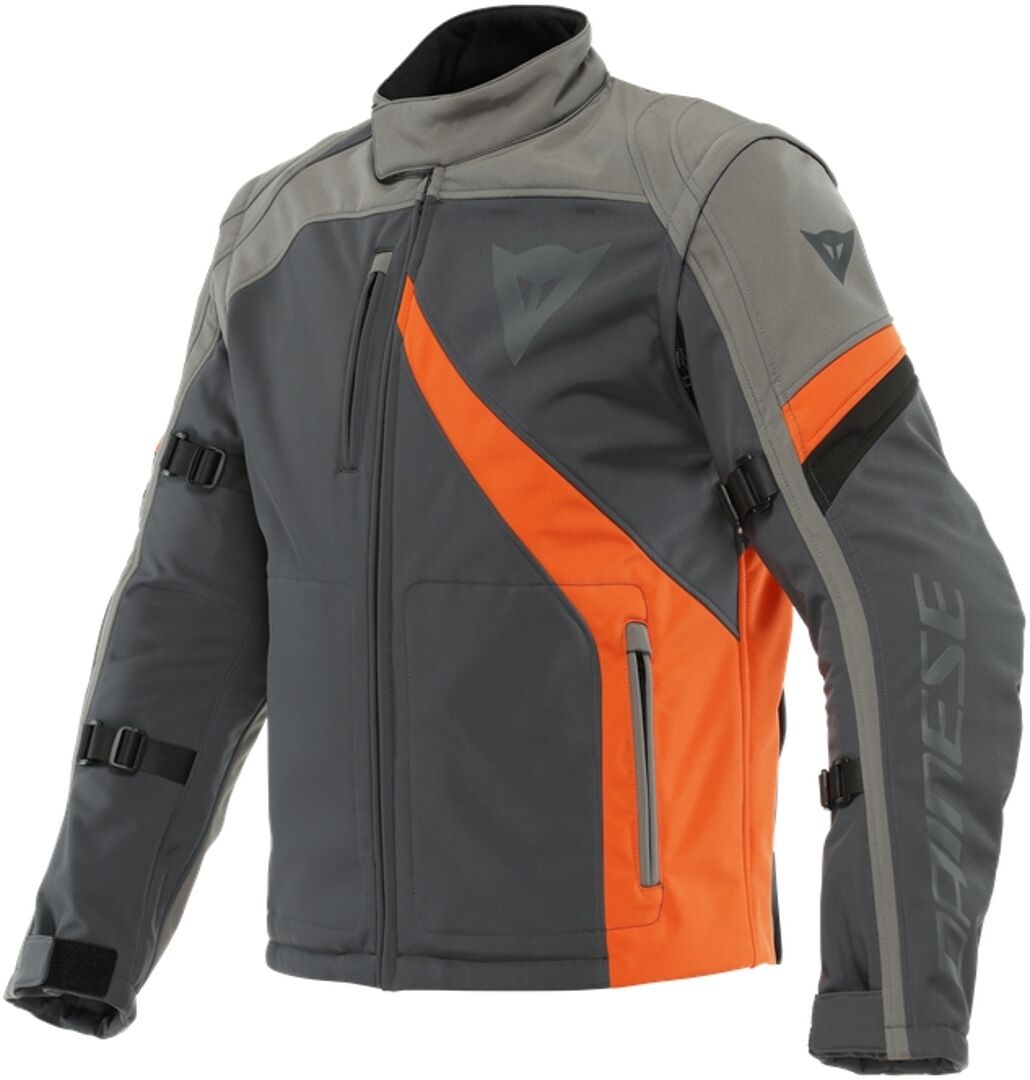 Dainese Ranch Tex Chaqueta textil de motocicleta - Negro Gris Naranja (52)