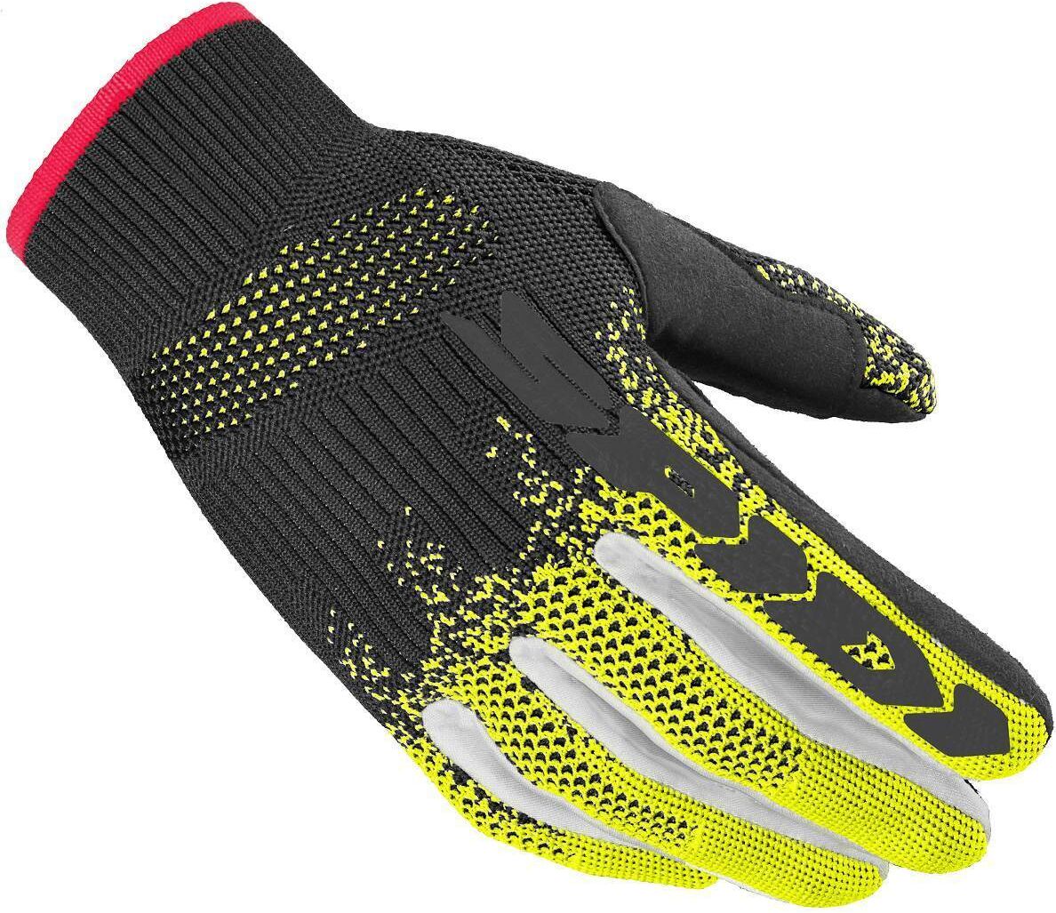 Spidi X-Knit Guantes de motocicleta - Negro Amarillo (2XL)