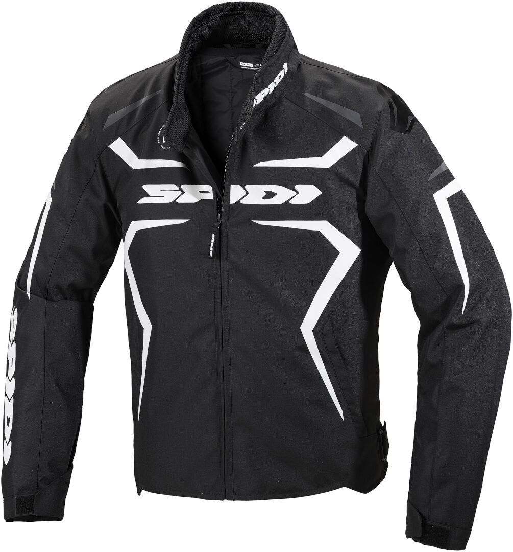 Spidi Sportmaster H2Out Chaqueta textil de la motocicleta - Negro Blanco (2XL)