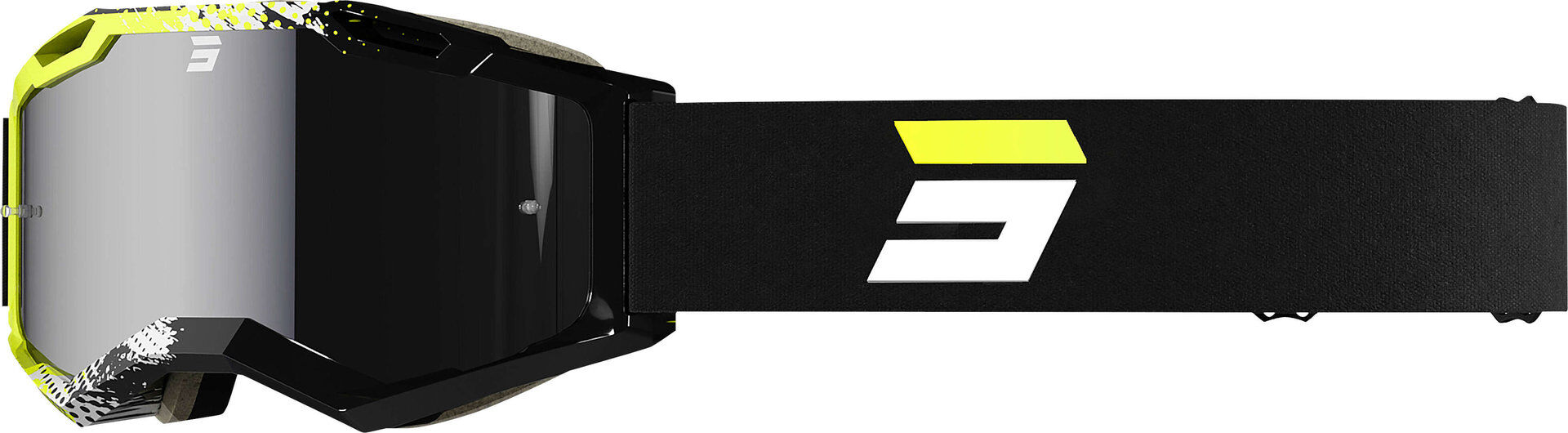 Shot Iris 2.0 Fusion Gafas de motocross - Negro Amarillo (un tamaño)
