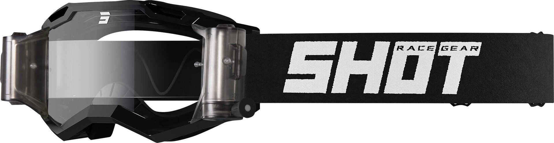 Shot Assault 2.0 Solid Roll-Off Gafas de motocross - Negro (un tamaño)