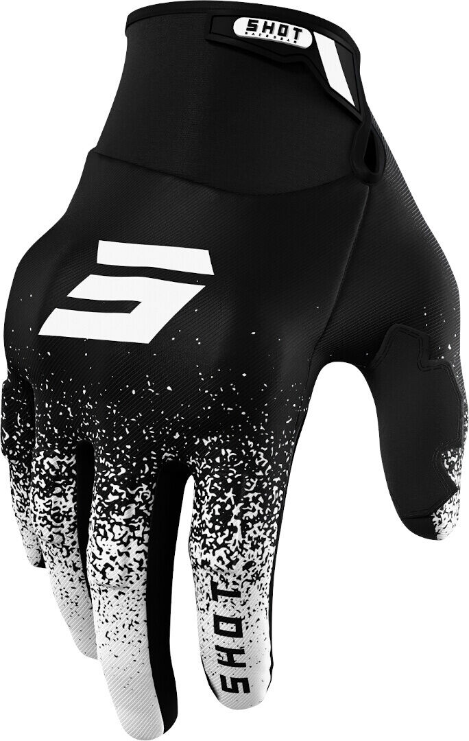 Shot Drift Edge Guantes de Motocross - Negro Blanco (3XL)