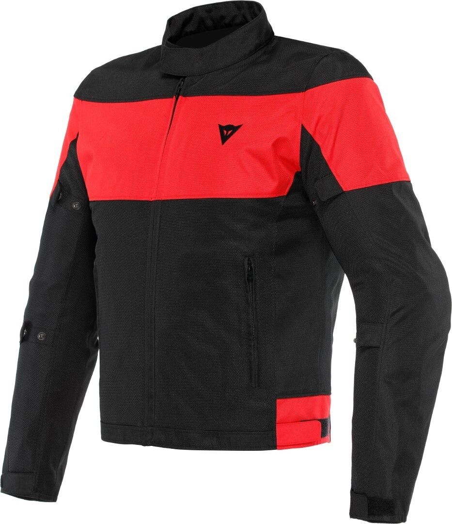 Dainese Elettrica Air Tex Chaqueta textil de la motocicleta - Negro Rojo (62)