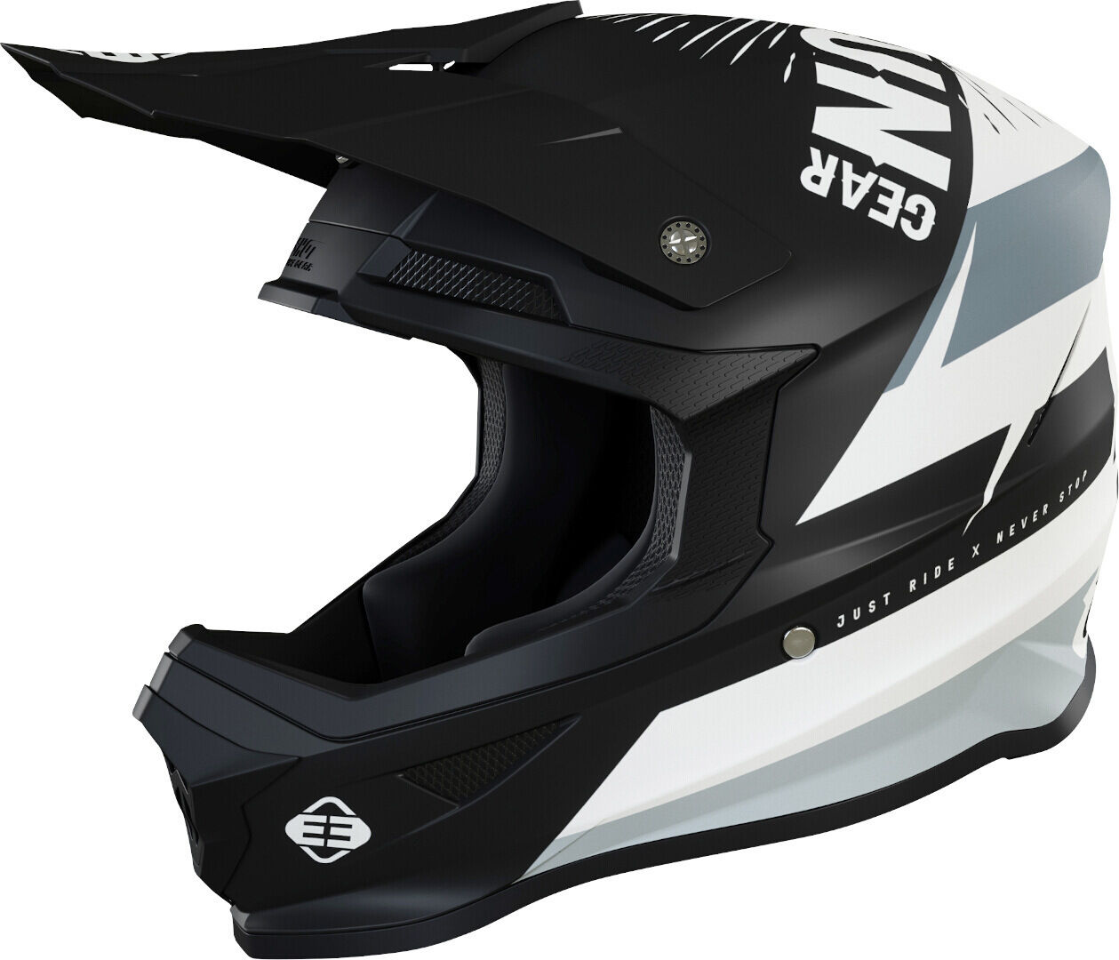 Freegun XP4 Load Casco de Motocross - Negro Blanco (XS)