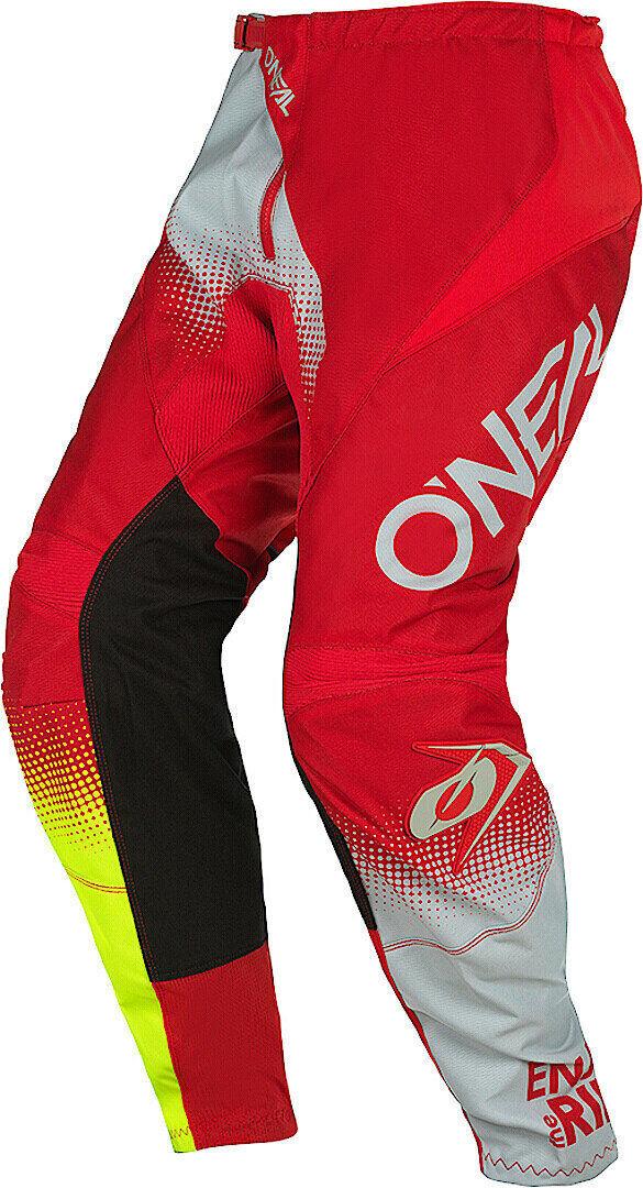 Oneal Element Racewear V.22 Pantalones de Motocross - Rojo Amarillo (28)