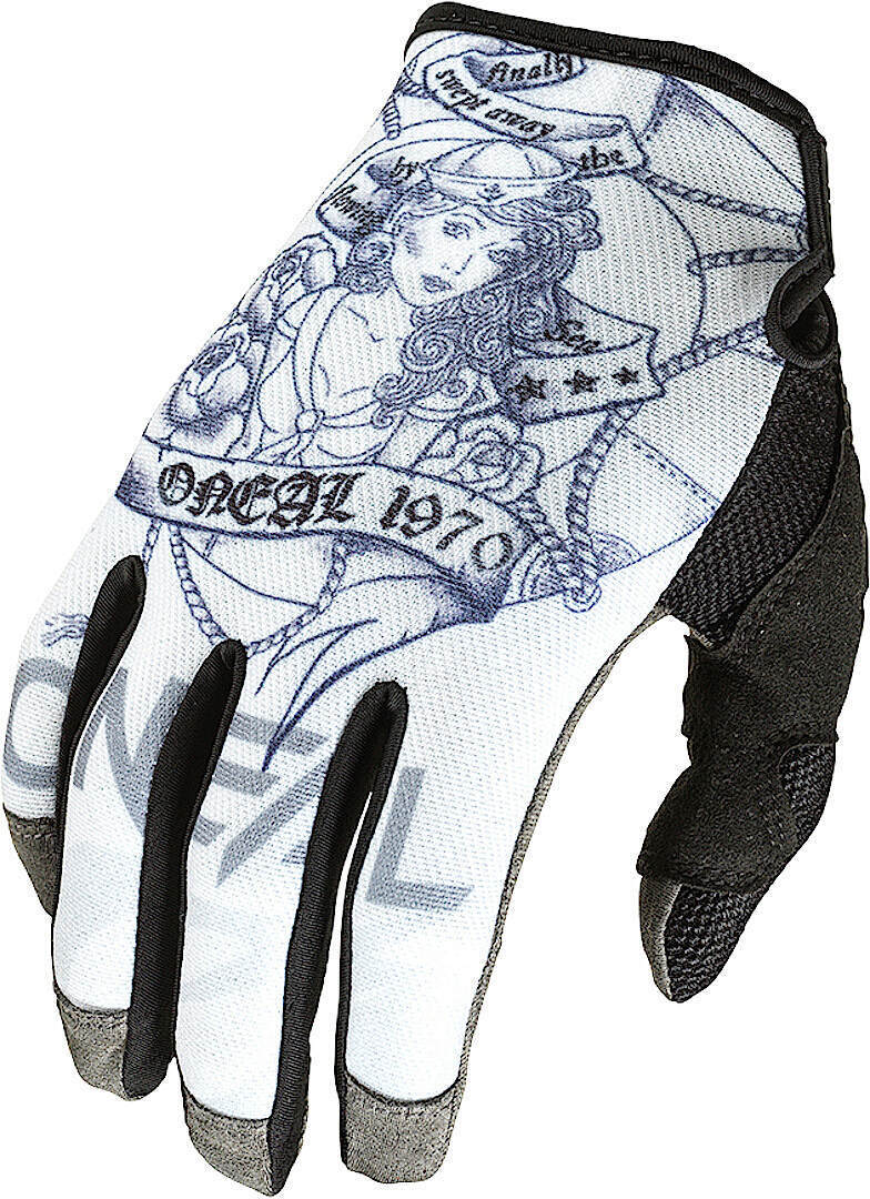 Oneal Mayhem Sailor V.22 Guantes de Motocross - Gris Blanco