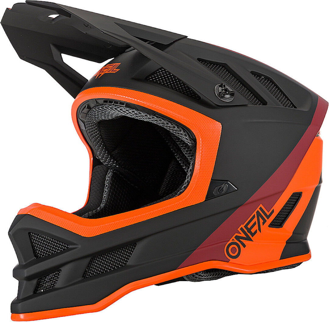 Oneal Blade Hyperlite Charger V.22 Casco cuesta abajo - Rojo Naranja (M)