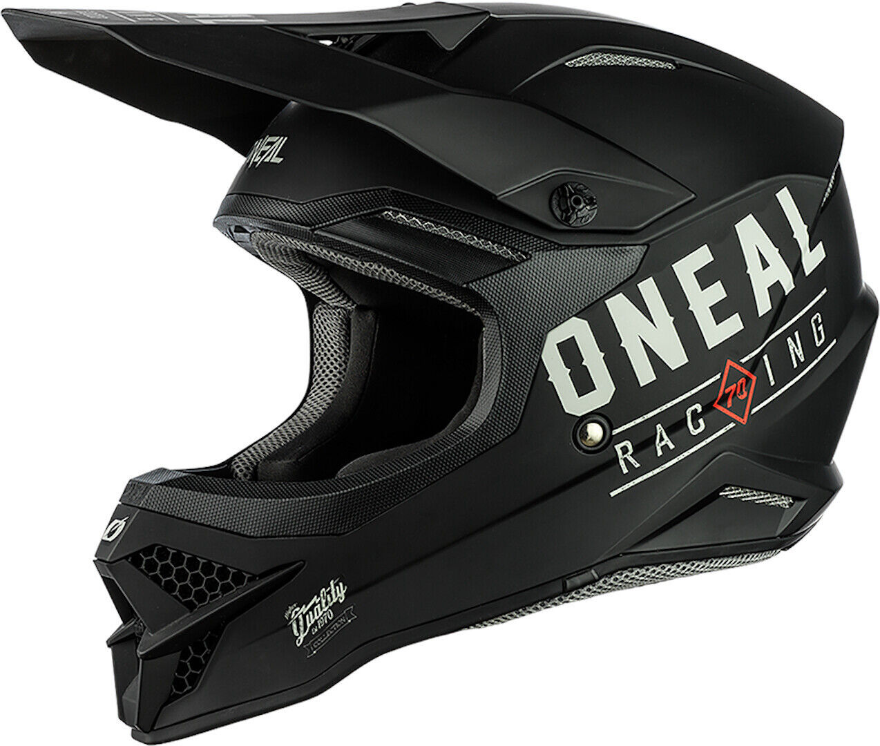 Oneal 3Series Dirt V.22 Casco de Motocross - Negro Gris