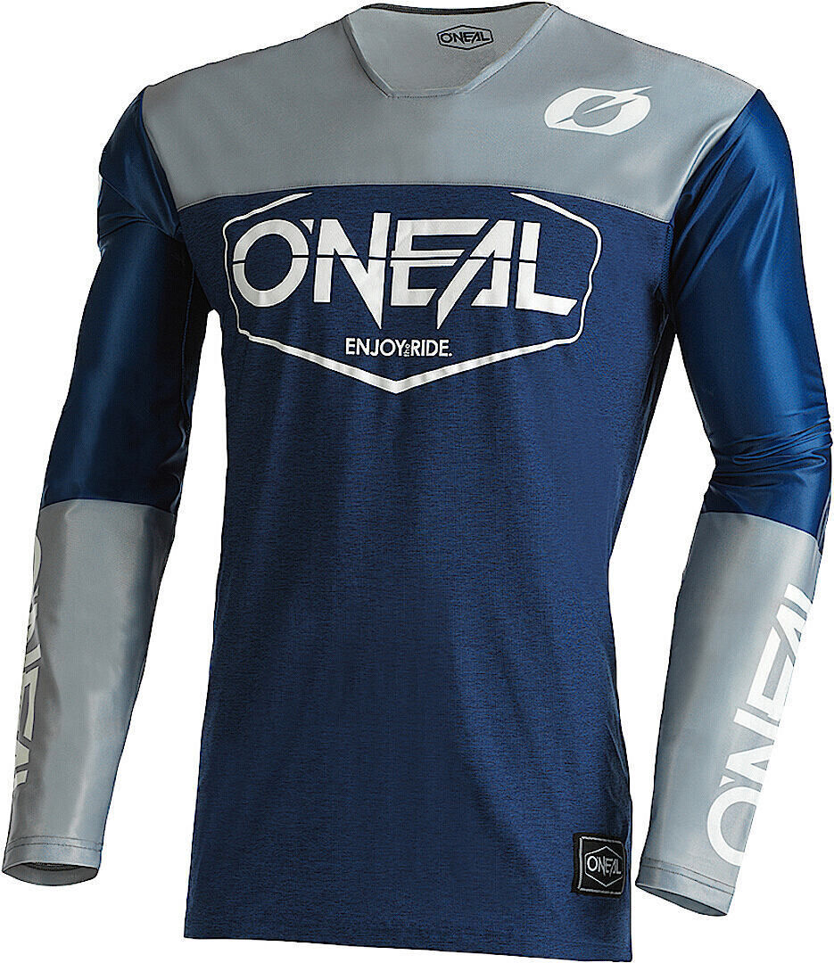 Oneal Mayhem Hexx V.22 Maillot de Motocross - Gris Azul (XL)