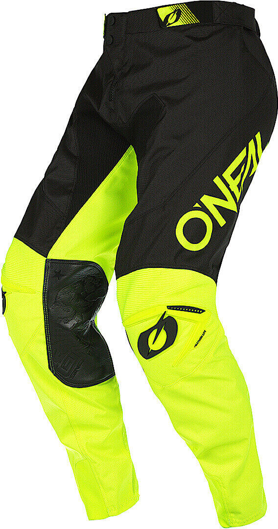 Oneal Mayhem Hexx V.22 Pantalones de Motocross - Negro Amarillo (40)