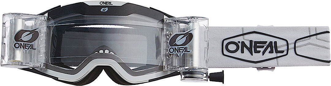 Oneal B-30 Hexx V.22 Roll Off Gafas de motocross - Blanco (un tamaño)