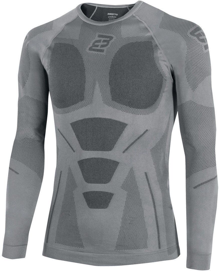 Bogotto Ripped-L Camisa funcional de Verano Longsleeve - Gris (L XL)
