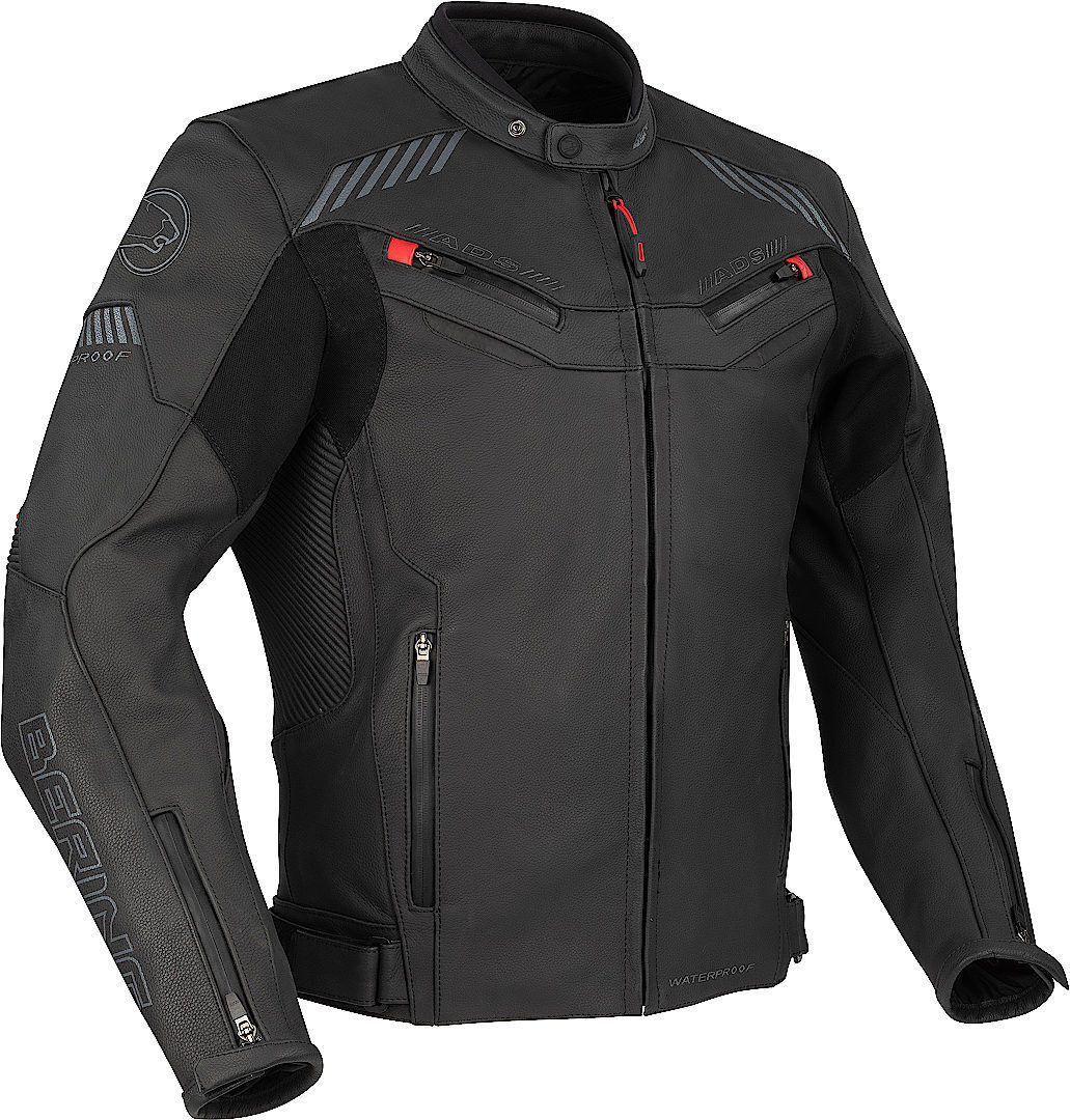 Bering Hobart Chaqueta de cuero de motocicleta - Negro (L)