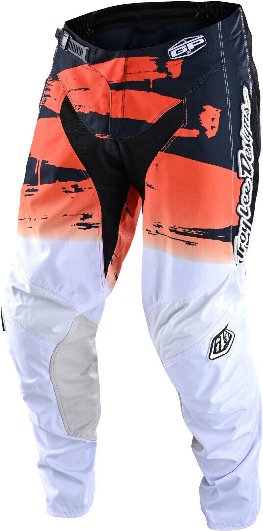 Lee GP Brushed Team Pantalones Juveniles de Motocross - Blanco Naranja (24)