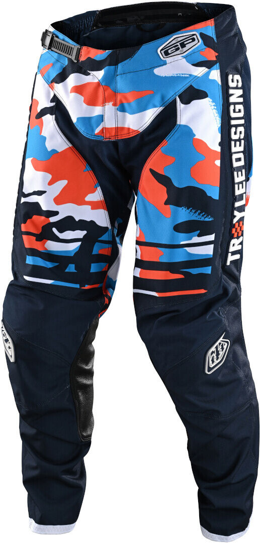 Lee GP Formula Camo Pantalones Juveniles de Motocross - Azul Naranja (26)