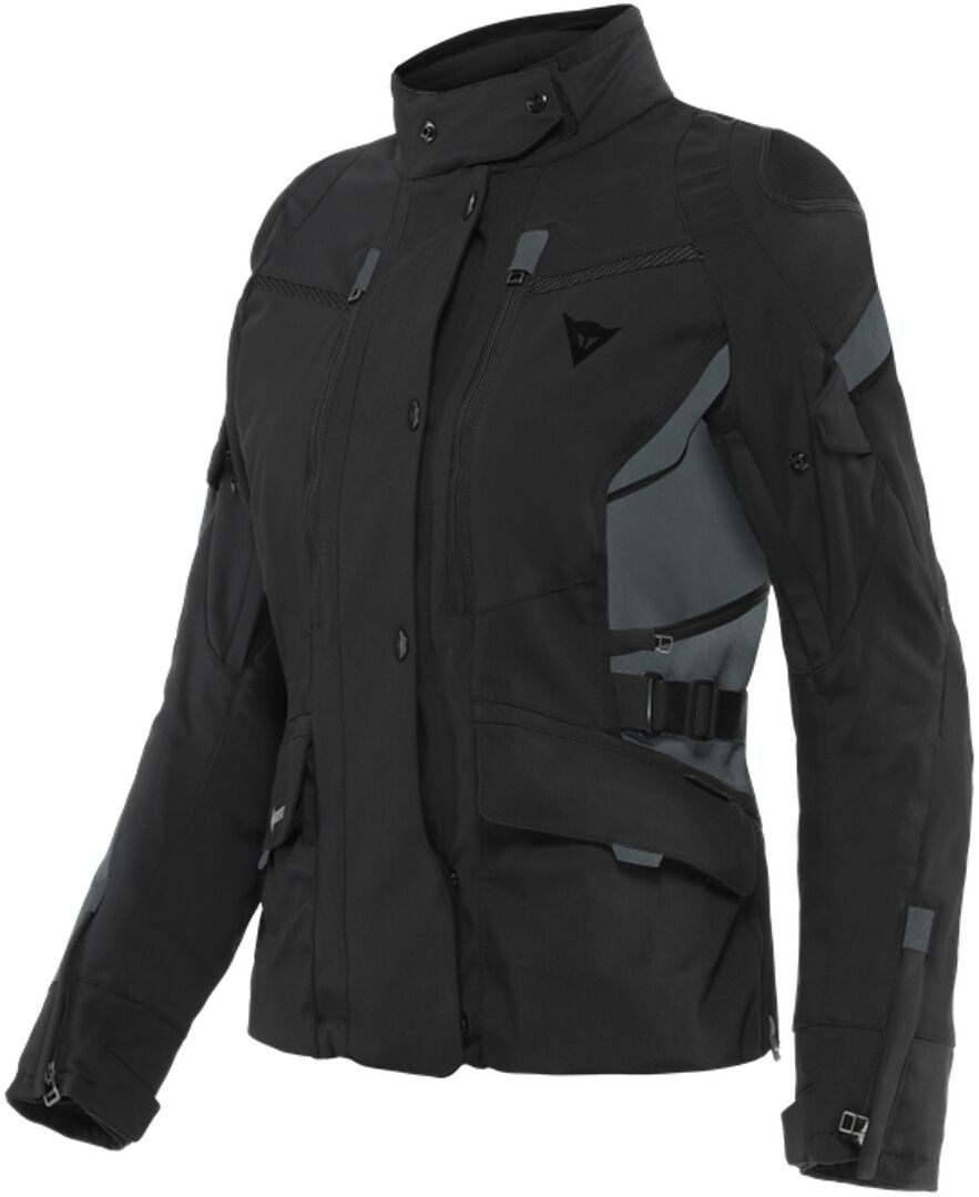 Dainese Carve Master 3 Gore-Tex Damas motocicleta chaqueta textil - Negro Gris (50)