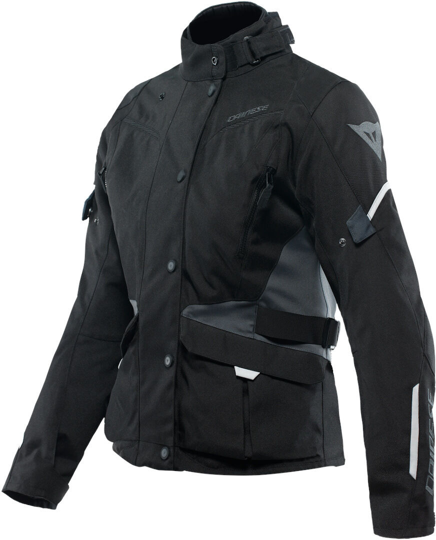 Dainese Tempest 3 D-Dry Chaqueta textil de motocicleta para damas - Negro Gris (50)