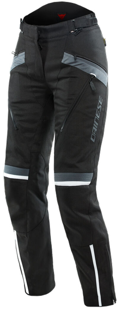 Dainese Tempest 3 D-Dry Pantalones textiles de motocicleta para damas - Negro Gris (44)