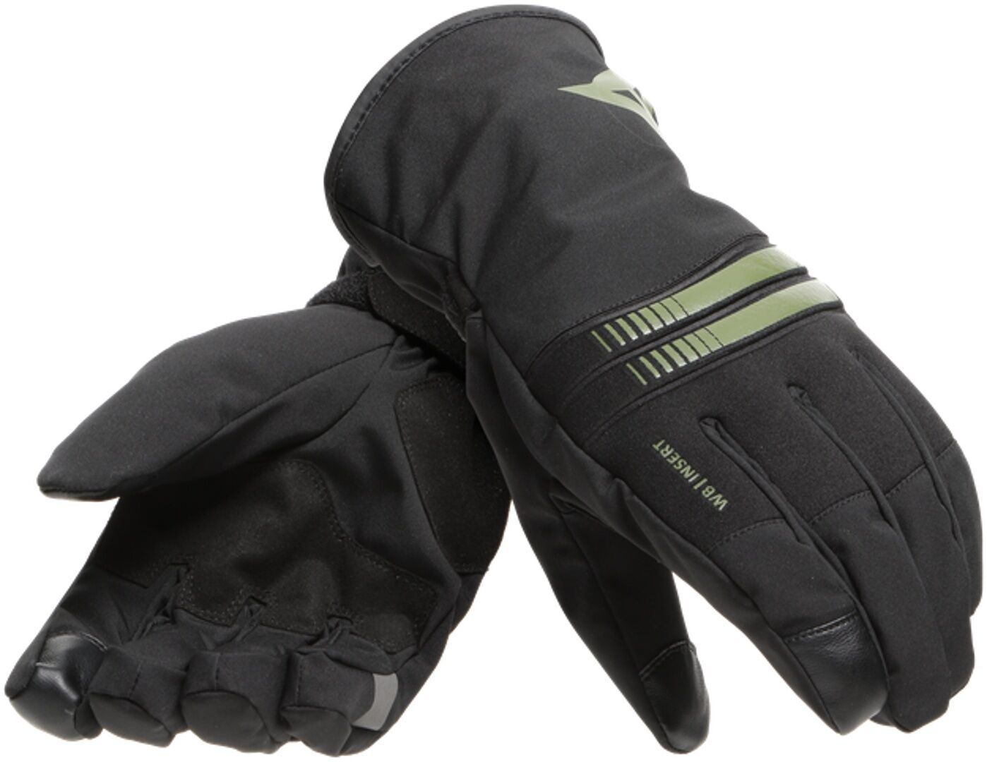 Dainese Plaza 3 D-Dry Motorcycle Gloves Guantes de motocicleta - Negro Verde (XS)