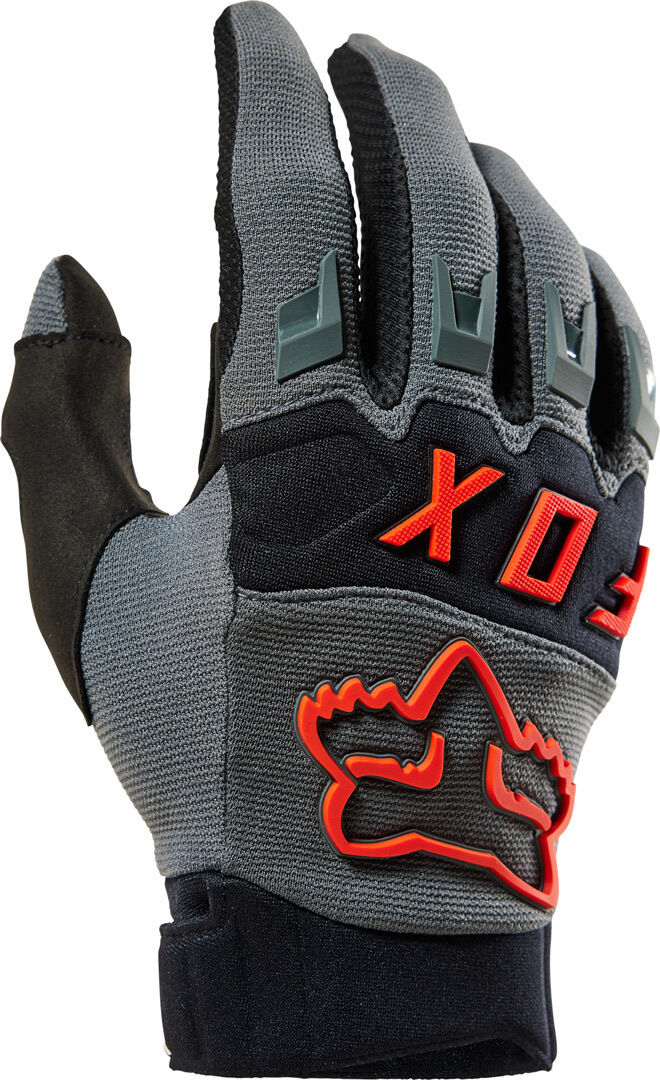 Fox Dirtpaw Guantes de motocross - Gris Rojo (XL)