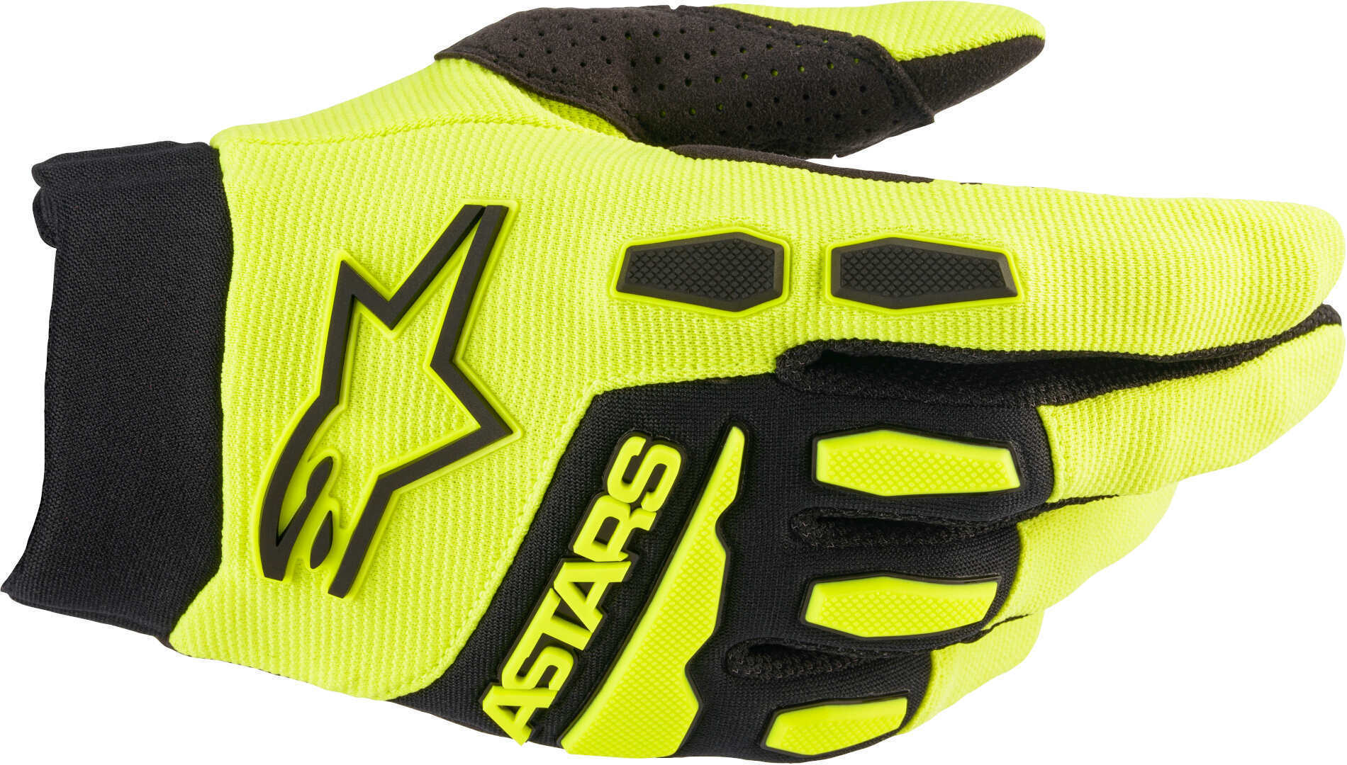 Alpinestars Full Bore Guantes de motocross - Negro Amarillo (XL)