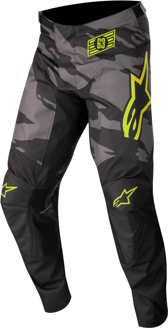 Alpinestars Racer Tactical Pantalones de motocross - Negro Amarillo (28)