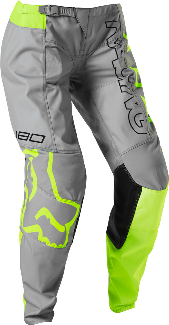 Fox 180 Skew Pantalones de Motocross Para Damas - Gris Amarillo (XL 36)