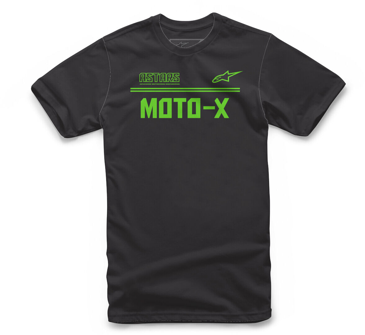 Alpinestars Astars Moto-X Camiseta - Negro Verde (XL)